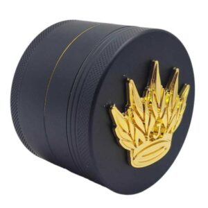 Black-gold-3d-logo-grinder.jpg 40MM 4-Piece Silicone Cover 3D Logo (JNKO)
