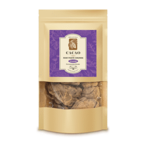 Cacao-chunks-1.png over dit product. 150g Cacao Paste Chunks Ceremonial Grade (Sacra Cacao).