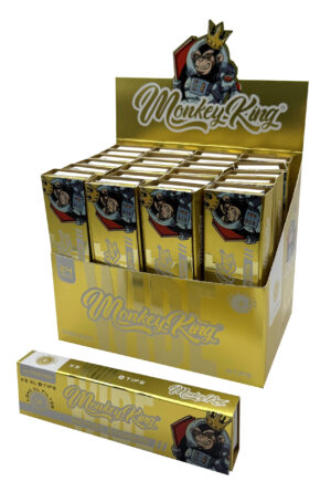 Monkey King KS Wide XL Unbleached Rolling Papers | Displaybox (24pcs)