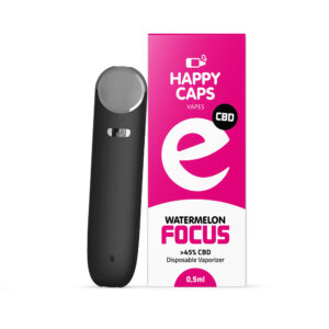 Happy Caps CBD Focus Vaporizer – Watermelon Flavor – 0.5ml