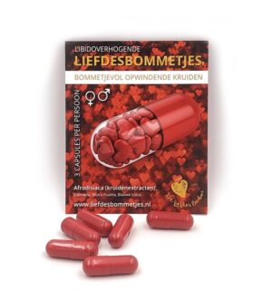 Liefdesbommetjes – 6 Capsules, 3 per persoon (Liefdesbonbon)