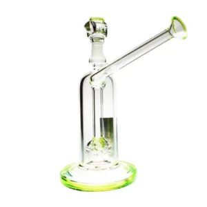 6.5 PURE GLASS SOLARIS 10MM BUBBLER GREEN