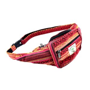 Himalayan Hemp Money Belt – Red